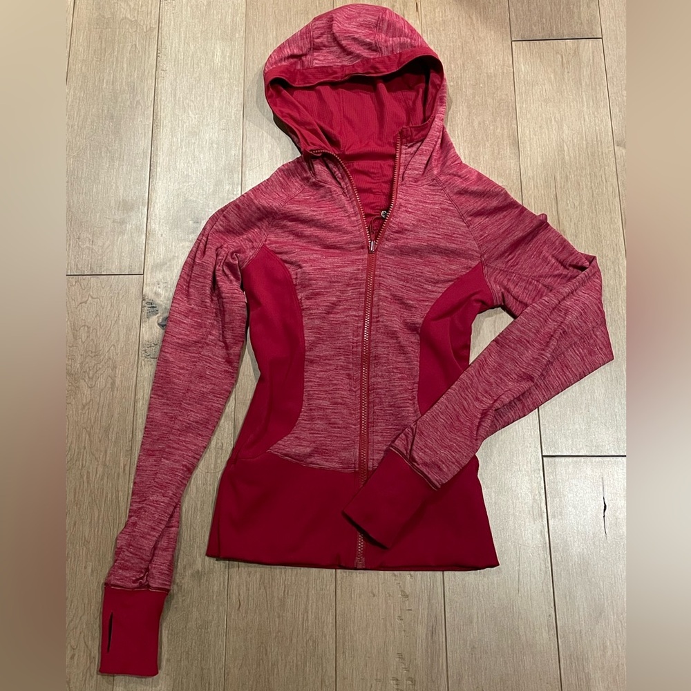 Red Lululemon Full-zip Hoodie Jacket (reversible)